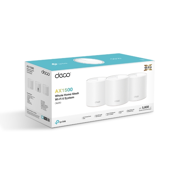 Mesh TP-Link WiFi 6 DualBand Pack 3 Blanco